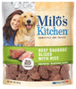 Milo's Kitchen Beef Sausage Slices with Rice Dog Treats