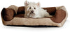K&H Pet Products Classy Lounger Tan & Chocolate Pet Bed