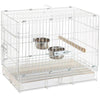 Prevue Hendryx Travel Bird Cage 1305 White, 20-Inch by 12-1/2-Inch by 15-1/2-Inch