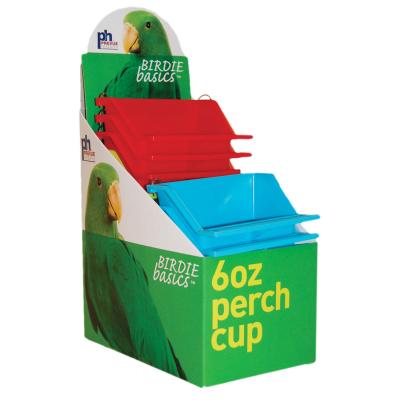 Prevue Birdie Basics 6oz Perch Cups 12pc Display Box
