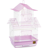 Prevue Pet Products 4-Pack Parakeet Shanghai Pagoda House Style Cage, Large, Colors Vary