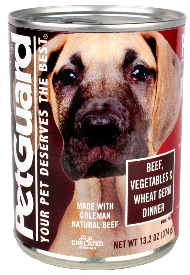 Petguard Beef and Vegetable and Wheat Germ Dinner Canned Adult Dog Food