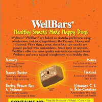 Wellness Wellbars Natural Oven Bakes Grain Free Peanuts and Honey Biscuits Dog Treats