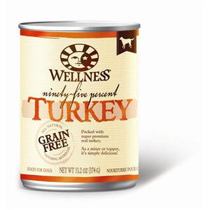 Wellness Natural Grain Free 95% Turkey Recipe Adult Wet Canned Dog Food