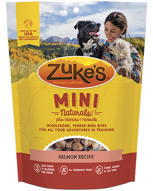 Zukes Salmon Mini Naturals Dog Treats