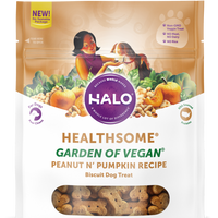 Halo Healthsome Vegetarian With Peanut 'n Pumpkin Flavored Dog Treats