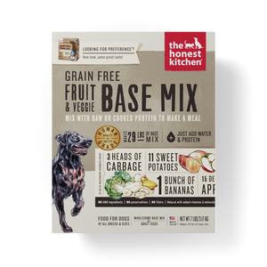 The Honest Kitchen Grain Free Fruit & Veggie Recipe Dog Food Base Mix