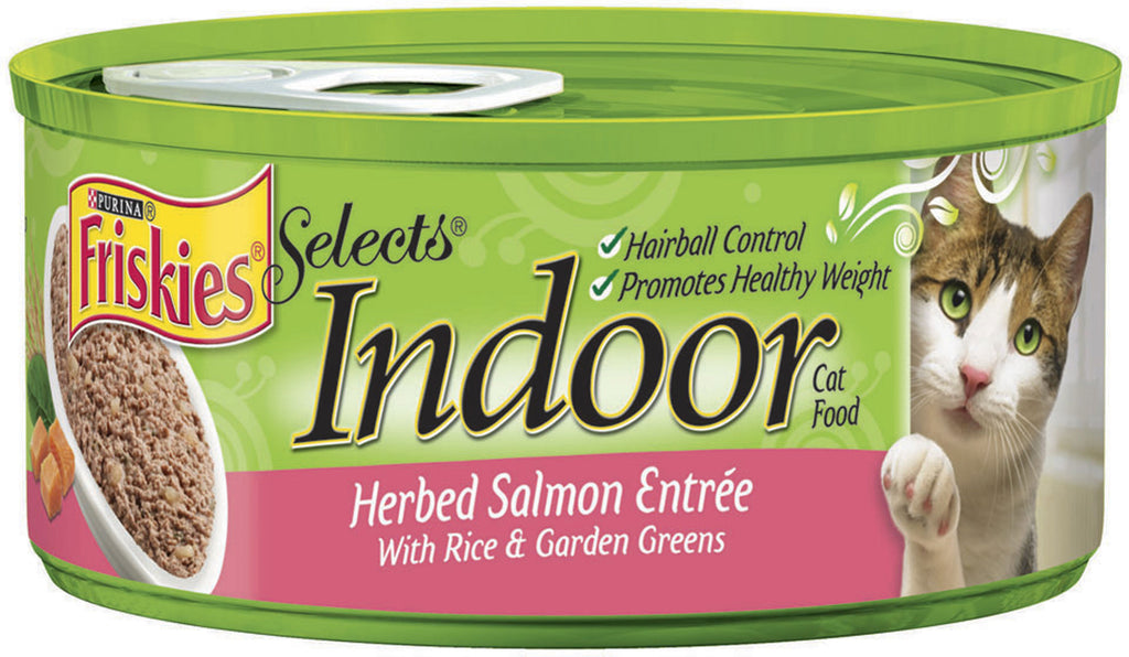 Friskies Selects Indoor Herbed Salmon Entree Canned Cat Food