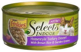 Friskies Selects Indoor Homestyle Turkey Dinner Canned Cat Food