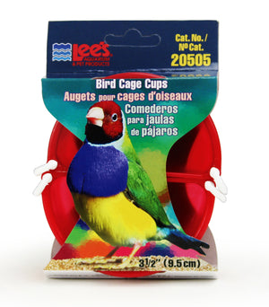 Lee's Pet Products 2-Pack Lees Bird Cage Cup, 3-1/2-Inch