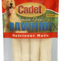 Cadet Rawhide Retriever Natural Flavor Rolls for Dogs
