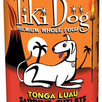 Tiki Dog Tonga Luau Sardine Cutlets on Brown Rice in an Ahi Tuna Consomme Canned Dog Food