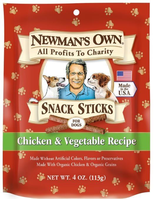 Newman's Own Organics Chicken and Vegetable Snack Dog Sticks