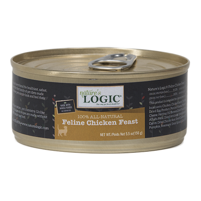 Nature's Logic Feline Grain Free Chicken Feast Canned Cat Food