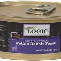 Nature's Logic Feline Rabbit Dinner Feast Canned Cat Food