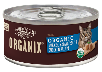 Castor and Pollux Organix Turkey Brown Rice and Chicken Formula Canned Cat Food