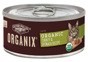 Castor and Pollux Organix Turkey and Spinach Formula Adult Canned Cat Food