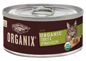 Castor and Pollux Organix Turkey and Spinach Formula Adult Canned Cat Food