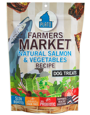 Plato Farmers Market Salmon And Veggie Strips Dog Treats