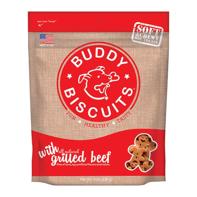 Cloud Star Buddy Biscuits Soft and Chewy Grilled Beef Dog Treats
