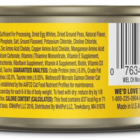 Wellness Grain Free Natural Salmon Morsels Dinner Wet Canned Cat Food