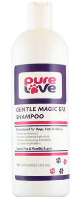 Pure Love Gentle Magic EFA Shampoo-Sweet Pea and Vanilla Scent For Dogs and Cats
