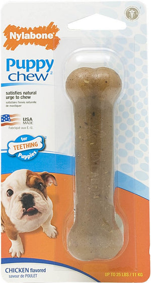 Nylabone Puppy Chew Bone Chicken Flavor Dog Toy