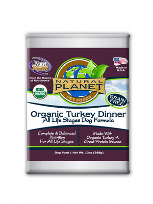 Natural Planet Organic Turkey Dinner Grain Free Canned Dog Food