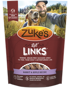 Zukes Lil' Links Grain Free Rabbit and Apple Recipe for Dogs