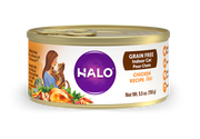 Halo Grain Free Indoor Cat Chicken Pate Canned Cat Food