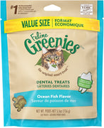 Greenies Feline Dental Ocean Fish Flavor Cat Treats