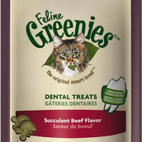 Greenies Feline Dental Beef Flavor Cat Treats