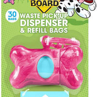 Bags on Board Pink Bone Dispenser
