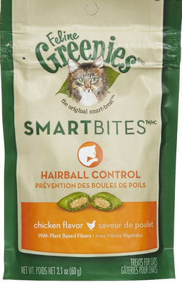Greenies Smartbites Hairball Control Chicken Cat Treats