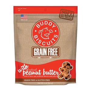 Cloud Star Buddy Biscuits Grain Free Soft and Chewy Peanut Butter Dog Treats