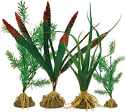 Marineland Tall Plastic Plant Assortment C4 4pk