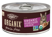 Castor and Pollux Organix Grain Free Organic Chicken and Chicken Liver Recipie Canned Cat Food
