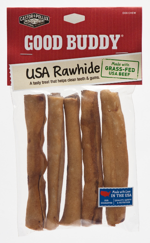 Castor and Pollux Good Buddy USA Rawhide Sticks Dog Chews
