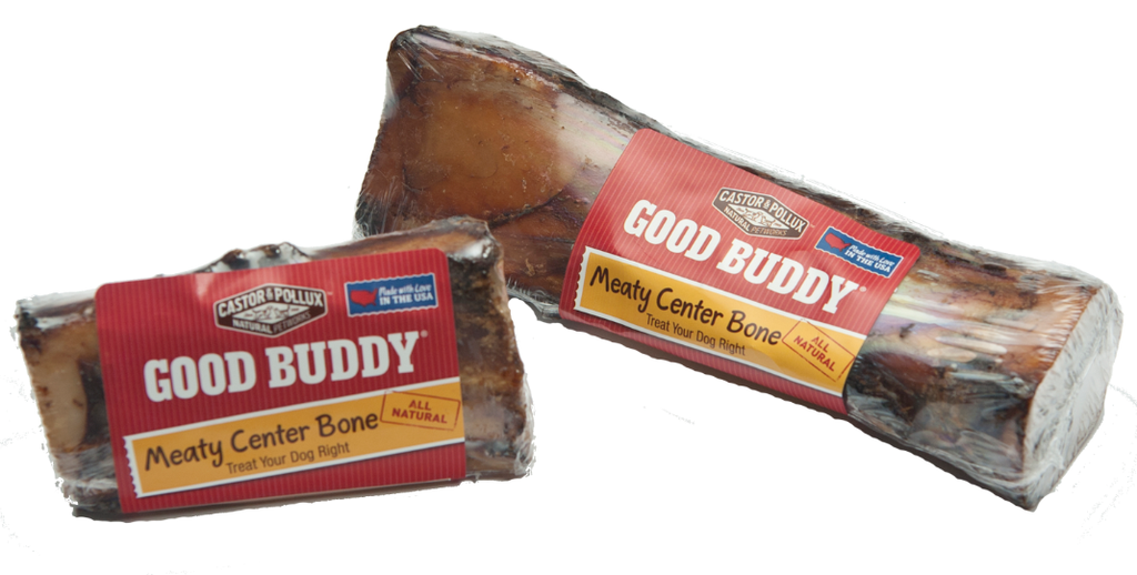 Castor and Pollux Good Buddy USA Rawhide Meaty Center Bone Dog Chew