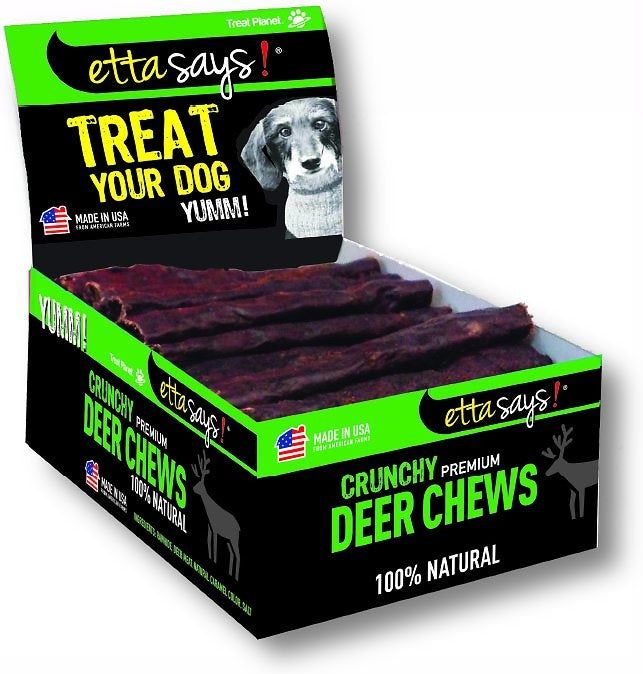 Etta Says Crunchy Deer Chew Dog Treats