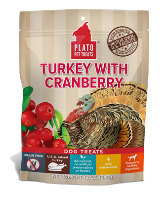 Plato EOS Turkey with Cranberry Dog Treats