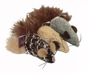 Multipet Yarn Mouse with Feather Tail Cat Toy