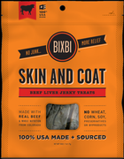 Bixbi Skin and Coat Beef Liver Jerky Dog Treats