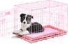 SnooZZy Baby Pink Wire Crate