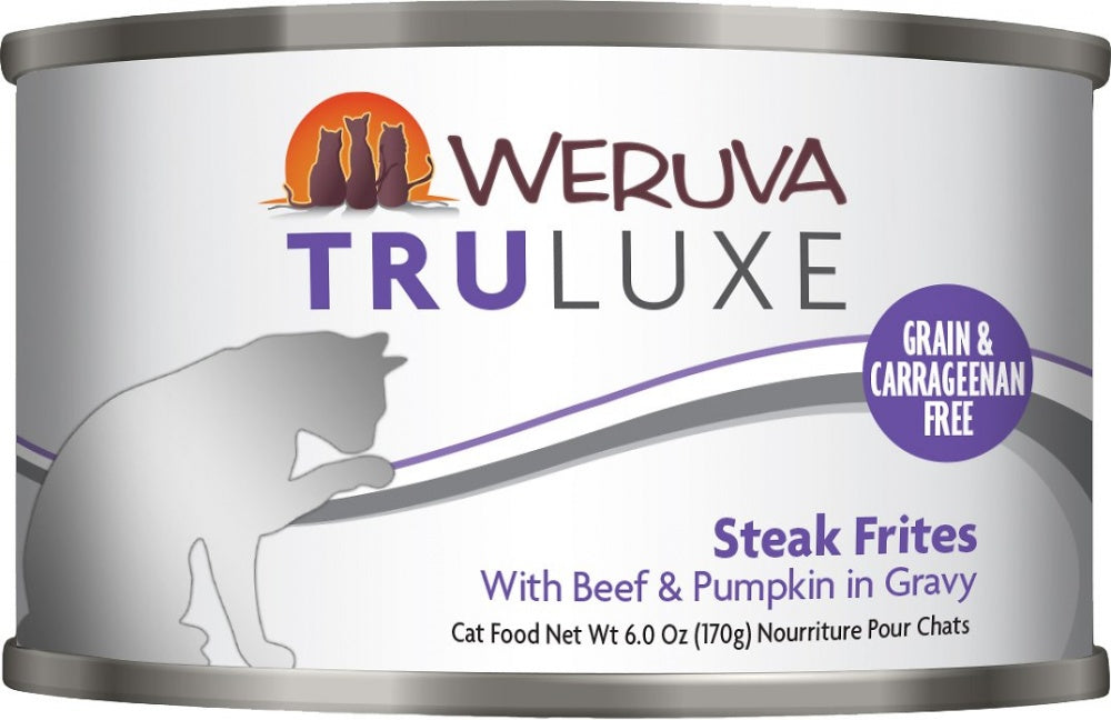 Weruva TRULUXE Steak Frites with Beef and Pumpkin in Gravy Canned Cat Food