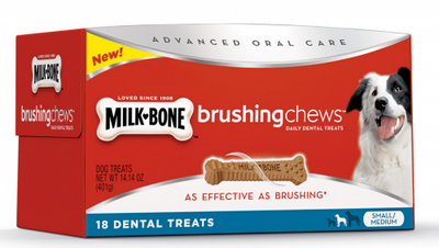 Milk Bone Brushing Chews Small Medium Daily Dental Treats for Dogs