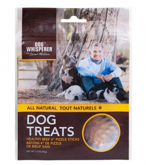 Cesar Millan All Natural Healthy Beef 4 Inch Pizzle Sticks Dog Treats