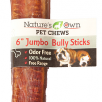 Nature's Own USA Odor-Free Jumbo Bully Sticks