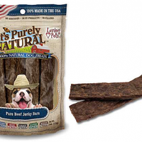 Loving Pets It's Purely Natural Pure Beef Jerky Bars Dog Treats