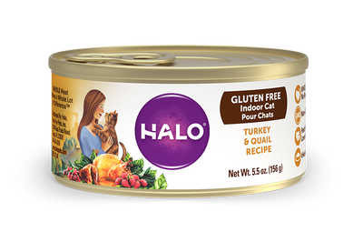 Halo Holistic Gluten Free Turkey & Quail Recipe Canned Cat Food
